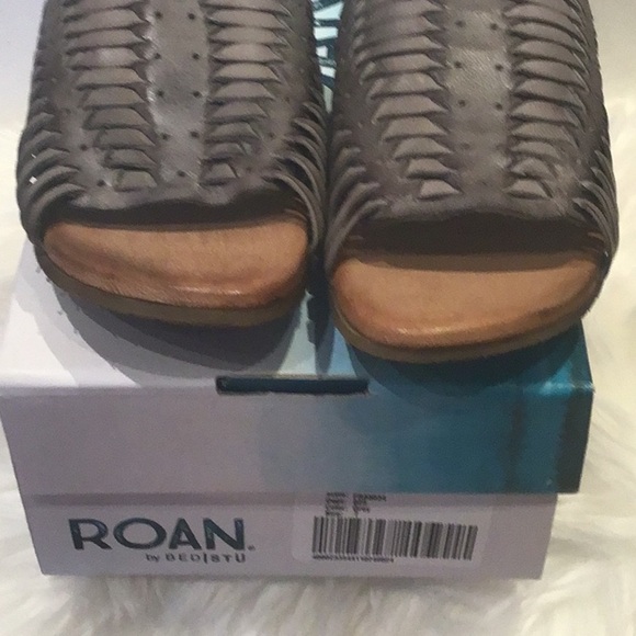 BED STÜ Roan grey leather Chastity  Fisherman Style sandals. Size 7 NWT NWB - Picture 5 of 5
